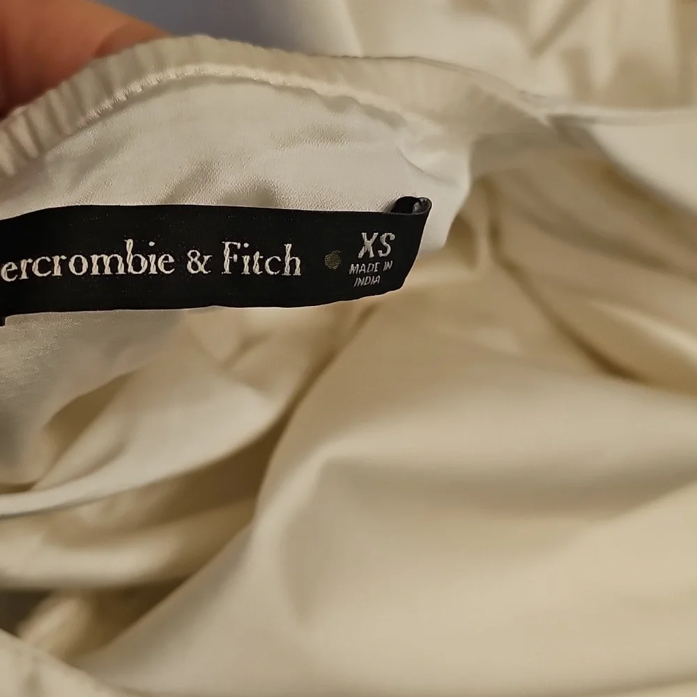 Abercrombie And Fitch Elegant Cream Satin Dress Xs E U C